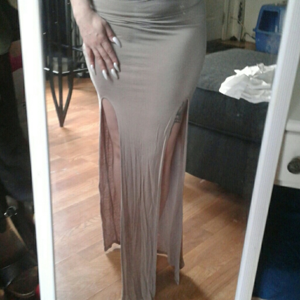 Sexy two split skirt